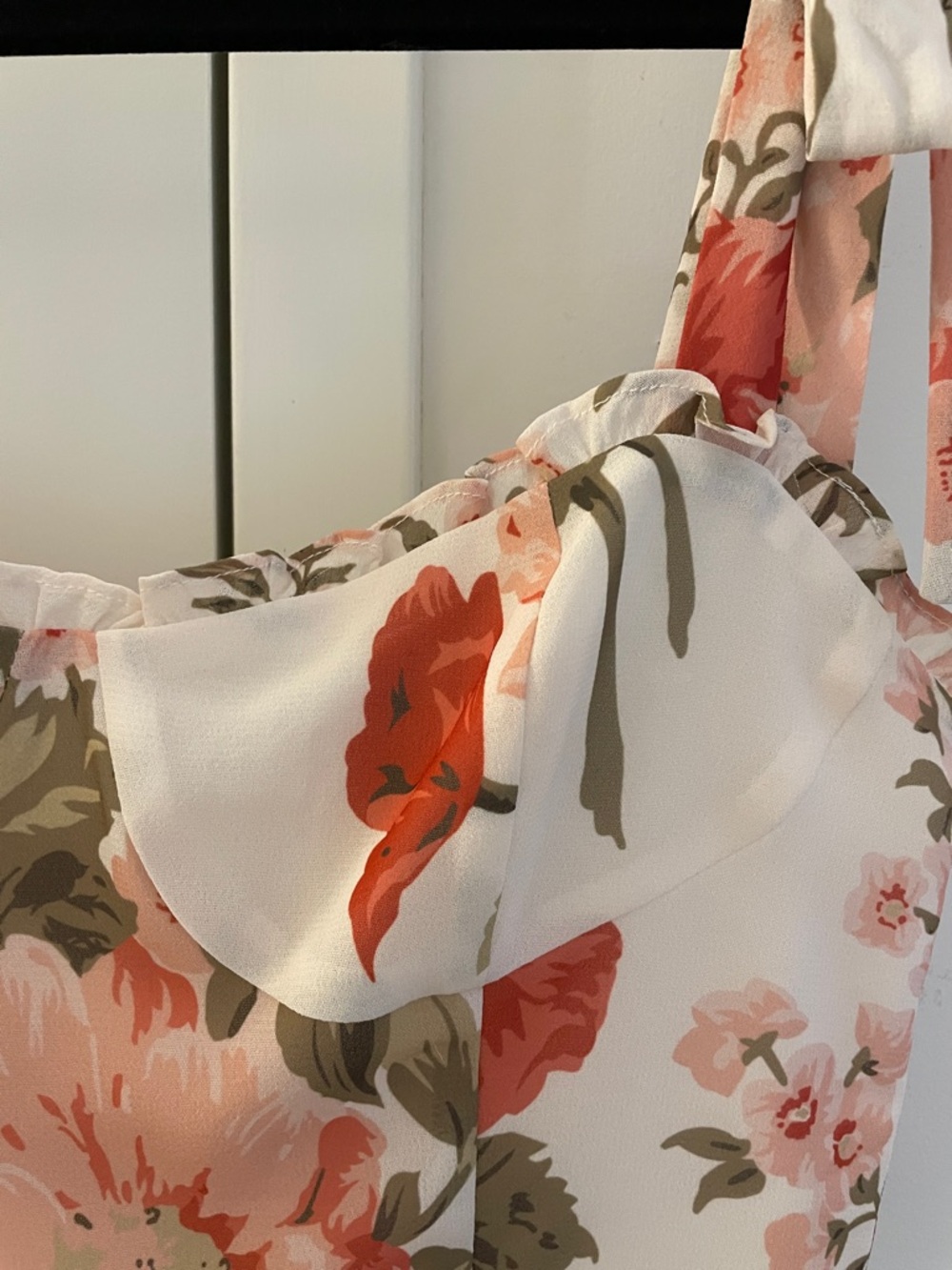 Stunning Reformation Nikita cream and pink floral dress 6 Like New - Picture 4 of 11